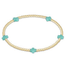 Load image into Gallery viewer, enewton Gold Small Signature Cross Bracelets -2mm