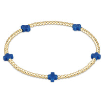 Load image into Gallery viewer, enewton egirl Signature Cross Small 2mm Gold Bracelet