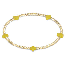Load image into Gallery viewer, enewton Gold Small Signature Cross Bracelets -2mm