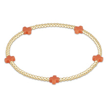 Load image into Gallery viewer, enewton Gold Small Signature Cross Bracelets -2mm