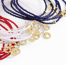 Load image into Gallery viewer, enewton hope classic bracelet -white -star small gold disc