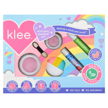 Load image into Gallery viewer, Klee Kids Rainbow Dream Makeup Kit -After the Rain