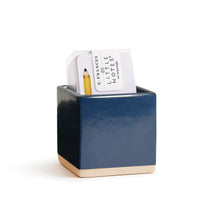 Load image into Gallery viewer, E Frances Little Notes Ceramic Holder -Navy