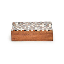 Load image into Gallery viewer, Mosaic Covered Box w/ Playing Cards