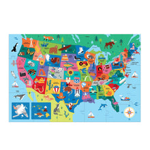 Load image into Gallery viewer, Map of the U.S.A. 50 Piece Giant Floor Puzzle
