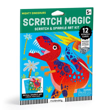Load image into Gallery viewer, Mighty Dinosaurs Scratch Magic: Scratch & Sparkle Art Kit