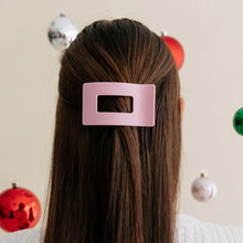 Load image into Gallery viewer, Teleties Flat Rectangle Clips -Merry Pinkmas