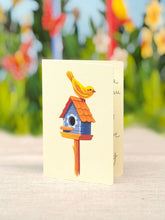 Load image into Gallery viewer, Flower Bouquet Card -Birdhouse Garden