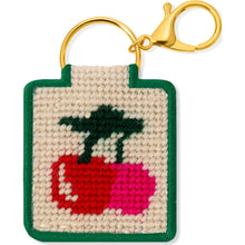Load image into Gallery viewer, Needlepoint Keychain Kit -Cherries