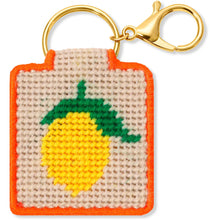 Load image into Gallery viewer, Needlepoint Keychain Kit -Lemon