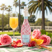 Load image into Gallery viewer, Grandmillenial Pink Floral Prosecco Bottle Wrap