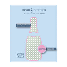 Load image into Gallery viewer, La Marca Sage and White Cane Bottle Wrap
