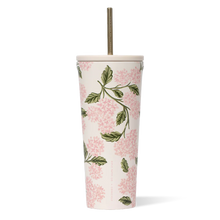 Load image into Gallery viewer, Corkcicle Cold Cup -Rifle Paper Pink Hydrangea