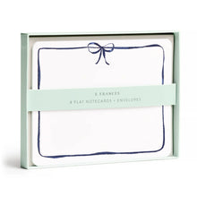 Load image into Gallery viewer, E Frances Flat Notes -Navy Bow