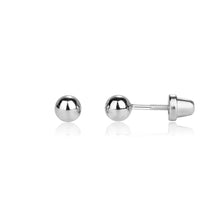 Load image into Gallery viewer, Sterling Silver Ball Stud Earrings