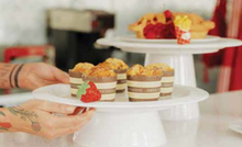 Load image into Gallery viewer, nora fleming melamine pinstripe round platter