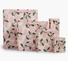 Load image into Gallery viewer, Rifle Paper Gift Bags -Pink Hydrangea