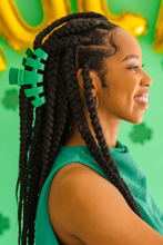 Load image into Gallery viewer, Teleties Classic Hair Clips -Shamrock Shimmer