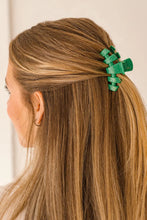 Load image into Gallery viewer, Teleties Classic Hair Clips -Shamrock Shimmer