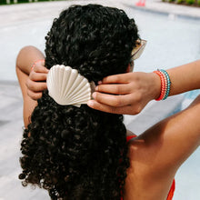 Load image into Gallery viewer, Teleties Shimmering Shell Flat Hair Clip