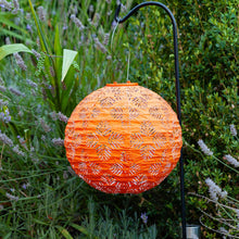 Load image into Gallery viewer, Soji Stella Brights Geo Palm Lantern -Clementine