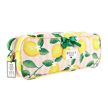 Load image into Gallery viewer, Bella Quilted Hair Tool Bag -Pink Stripes & Lemons