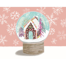 Load image into Gallery viewer, True South Mini Holiday Greetings Gingerbread Snow Globe Puzzle