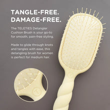 Load image into Gallery viewer, Teleties Detangler Hair Brush for Medium Hair –Tan