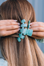 Load image into Gallery viewer, Teleties Classic Hair Clips -Totally Turquoise