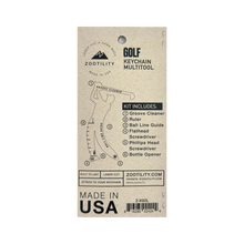 Load image into Gallery viewer, 6-in-1 Keychain Multi-Tool -Golf