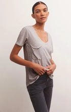 Load image into Gallery viewer, Z Supply Pocket Tee -Lt Heather Grey
