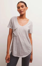 Load image into Gallery viewer, Z Supply Pocket Tee -Lt Heather Grey
