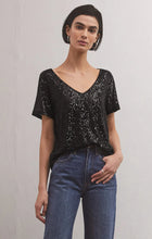 Load image into Gallery viewer, Z Supply Marbella Sequin Top -Black