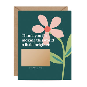 Scratch Off Thank You Card -A Little Brighter