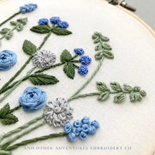 Load image into Gallery viewer, Hand Embroidery Kit -Jardín in Blue