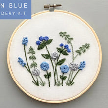 Load image into Gallery viewer, Hand Embroidery Kit -Jardín in Blue