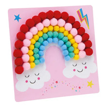 Load image into Gallery viewer, Rainbow Fairy Pom Pom Art