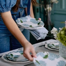 Load image into Gallery viewer, Rifle Paper Melamine Dinner Plates -Hydrangea