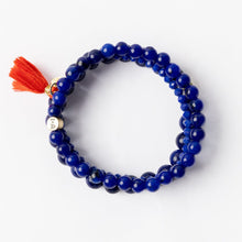Load image into Gallery viewer, Addison Stretch Bracelet Set & Bag -Lapis