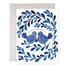 Load image into Gallery viewer, E Frances Anniversary Card -Blue Birds