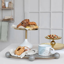 Load image into Gallery viewer, Elegance Enamel Metal Tray w/ Ball Feet
