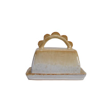 Load image into Gallery viewer, Scalloped Handle Butter Dish