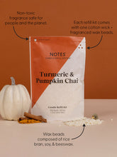 Load image into Gallery viewer, Notes Candle Refill -Turmeric &amp; Pumpkin Chai
