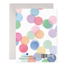 Load image into Gallery viewer, E Frances Birthday Card -Falling Confetti