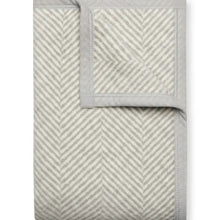 Load image into Gallery viewer, ChappyWrap Blanket -Harborview Herringbone Light Grey