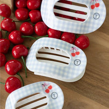 Load image into Gallery viewer, Teleties Flat Round Clip -Basket of Cherries