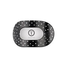 Load image into Gallery viewer, Teleties Flat Round Clip -Black Polka Dot Party