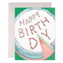 Load image into Gallery viewer, E Frances Birthday Card -Cake Slice