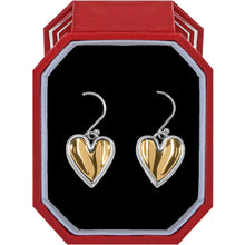 Load image into Gallery viewer, Brighton Cascade Heart Reversible French Wire Earrings in a Gift Box