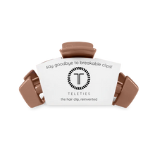 Load image into Gallery viewer, Teleties Classic Hair Clips -Mocha Mousse